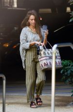 JESSICA ALBA Arrives at Her Office in Los Angeles 08/26/2019