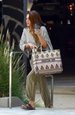 JESSICA ALBA Arrives at Her Office in Los Angeles 08/26/2019