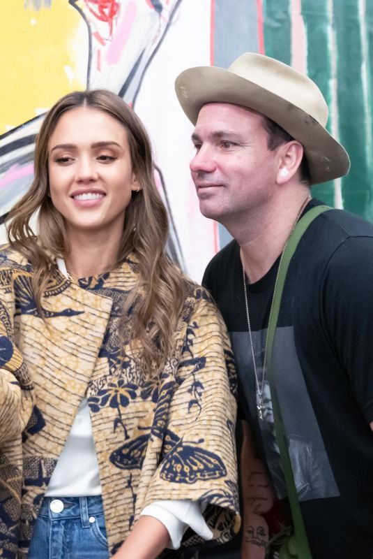 JESSICA ALBA at The Fifth Dimension by Danny Minnick Show Opening in Los Angeles 08/28/2019