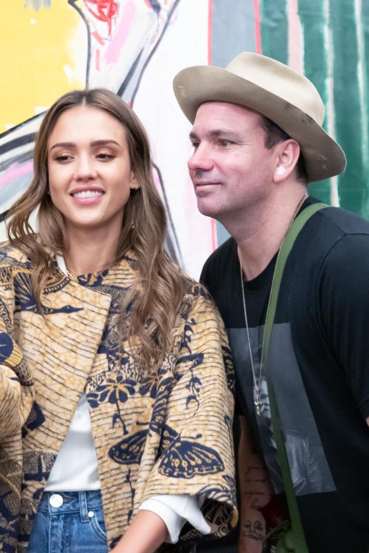 JESSICA ALBA at The Fifth Dimension by Danny Minnick Show Opening in Los Angeles 08/28/2019