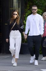 JESSICA BIEL and Justin Timberlake at Yves Restaurant in New York 08/24/2019