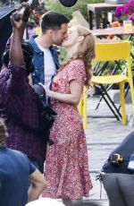 JESSICA CHASTAIN and Sebastian Stan on the Set of 355 in Paris 07/08/2019