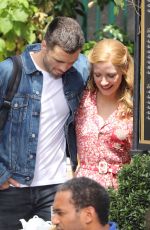 JESSICA CHASTAIN and Sebastian Stan on the Set of 355 in Paris 07/08/2019
