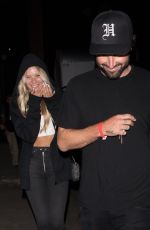 JOSIE CANSECO and Brody Jenner Night Out in Los Angeles 08/16/2019