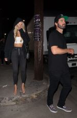 JOSIE CANSECO and Brody Jenner Night Out in Los Angeles 08/16/2019