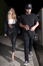 JOSIE CANSECO and Brody Jenner Night Out in Los Angeles 08/16/2019