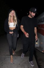 JOSIE CANSECO and Brody Jenner Night Out in Los Angeles 08/16/2019