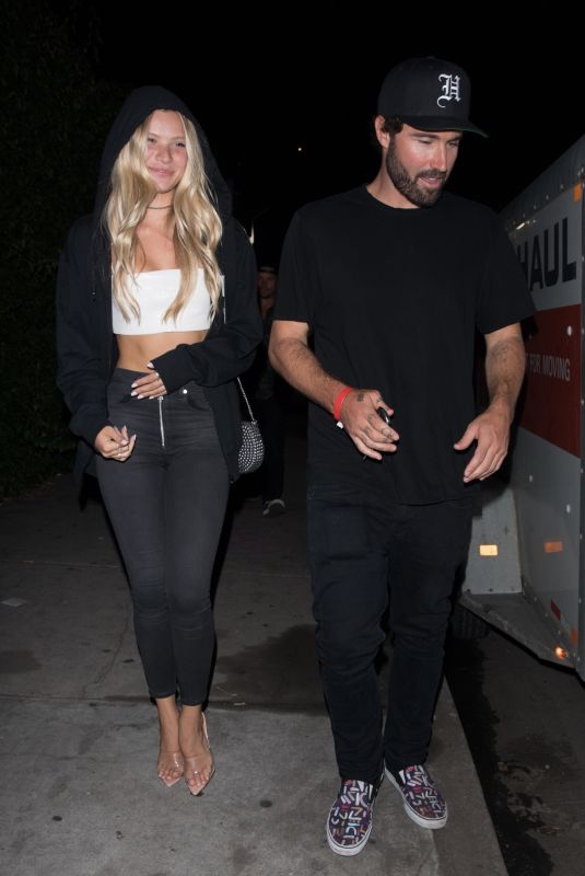 JOSIE CANSECO and Brody Jenner Night Out in Los Angeles 08/16/2019