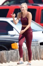 JOSIE CANSECO on the Set of a Photoshoot at Venice Beach 08/15/2019