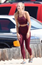 JOSIE CANSECO on the Set of a Photoshoot at Venice Beach 08/15/2019