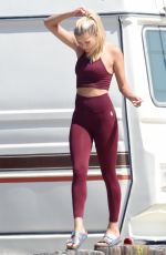 JOSIE CANSECO on the Set of a Photoshoot at Venice Beach 08/15/2019