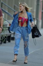 JOY CORRIGAN in Double Denim Out in New York 08/29/2019