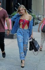 JOY CORRIGAN in Double Denim Out in New York 08/29/2019
