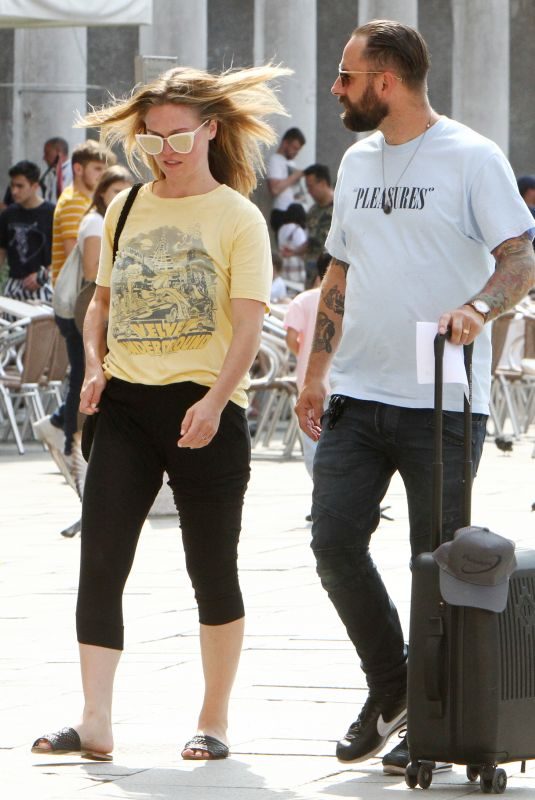 JULIA STILES and Preston J. Cook Arrives in Venice 08/22/2019