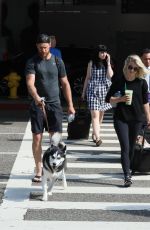JULIANNE HOUGH and Brooks Laich at LAX AIrport in Los Angeles 08/10/2019