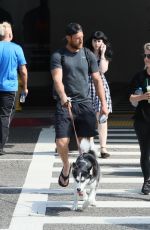 JULIANNE HOUGH and Brooks Laich at LAX AIrport in Los Angeles 08/10/2019