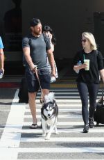 JULIANNE HOUGH and Brooks Laich at LAX AIrport in Los Angeles 08/10/2019