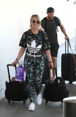 JULIANNE HOUGH Arrives at LAX Airport in Los Angeles 08/02/2019