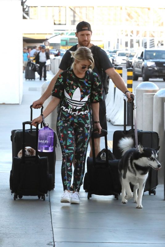 JULIANNE HOUGH Arrives at LAX Airport in Los Angeles 08/02/2019