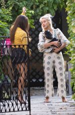 JULIANNE HOUGH Out with her Dog in Los Angeles 08/22/2019