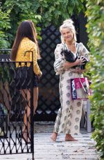 JULIANNE HOUGH Out with her Dog in Los Angeles 08/22/2019