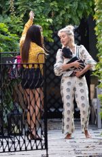 JULIANNE HOUGH Out with her Dog in Los Angeles 08/22/2019