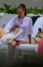 KARRUECHE TRAN in Bikinis at a Pool in Honolulu 08/04/2019