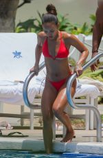 KARRUECHE TRAN in Bikinis at a Pool in Honolulu 08/04/2019