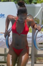 KARRUECHE TRAN in Bikinis at a Pool in Honolulu 08/04/2019