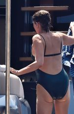 KATE MOSS and IRIS LAW at a Yacht in Portofino 08/09/2019