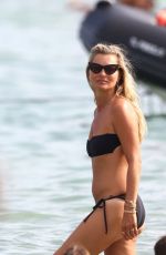 KATE MOSS in Bikini at a Beach in Saint-Tropez 08/22/2019