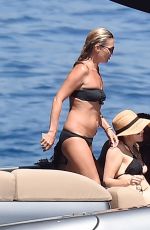 KATE MOSS in Bikini at a Boat in Portofino 08/11/2019