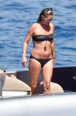 KATE MOSS in Bikini at a Boat in Portofino 08/11/2019