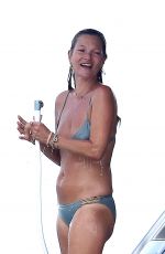 KATE MOSS in Bikini at a Yacht in St Tropez 08/06/2019