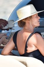 KATE MOSS on Holiday in Portofino 08/09/2019