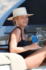 KATE MOSS on Holiday in Portofino 08/09/2019