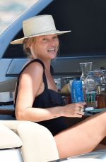 KATE MOSS on Holiday in Portofino 08/09/2019