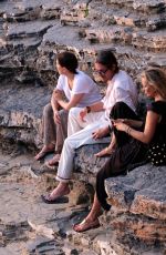 KATE MOSS Out on Holiday in Portovenere 08/11/2019