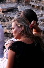 KATE MOSS Out on Holiday in Portovenere 08/11/2019