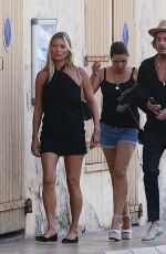 KATE MOSS< SADIE FROST and MARY CHARTERIS Out in Saint-Tropez 08/06/2019