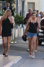 KATE MOSS< SADIE FROST and MARY CHARTERIS Out in Saint-Tropez 08/06/2019