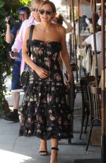 KATHARINE MCPHEE and David Foster Leaves Il Pastaio in Beverly Hills 08/06/2019