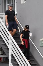 KATHERINE SCHWARZENEGGER and Chris Pratt Heading to Yoga Class in Santa Monica 08/14/2019