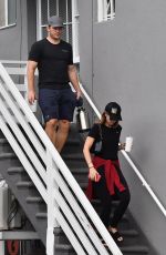 KATHERINE SCHWARZENEGGER and Chris Pratt Heading to Yoga Class in Santa Monica 08/14/2019