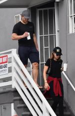 KATHERINE SCHWARZENEGGER and Chris Pratt Heading to Yoga Class in Santa Monica 08/14/2019