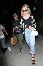 KATHRYN NEWTON and Brandon Thomas Lee at Spago Restaurant in Beverly Hills 08/21/2019