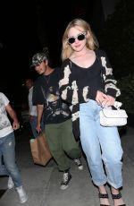 KATHRYN NEWTON and Brandon Thomas Lee at Spago Restaurant in Beverly Hills 08/21/2019