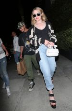 KATHRYN NEWTON and Brandon Thomas Lee at Spago Restaurant in Beverly Hills 08/21/2019