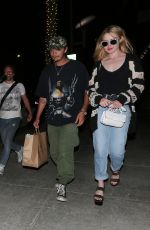 KATHRYN NEWTON and Brandon Thomas Lee at Spago Restaurant in Beverly Hills 08/21/2019