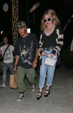 KATHRYN NEWTON and Brandon Thomas Lee at Spago Restaurant in Beverly Hills 08/21/2019